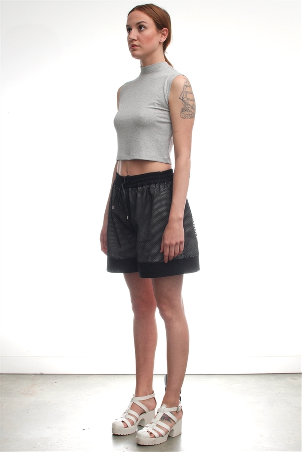 Nomia Mesh And Cotton Shorts Nomia Mesh And Cotton Shorts