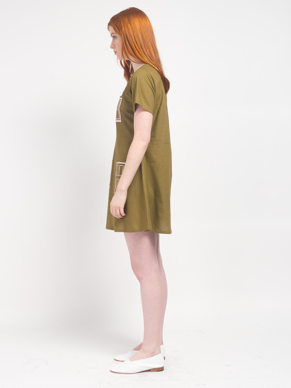 Dark coral House Dress Dark coral House Dress