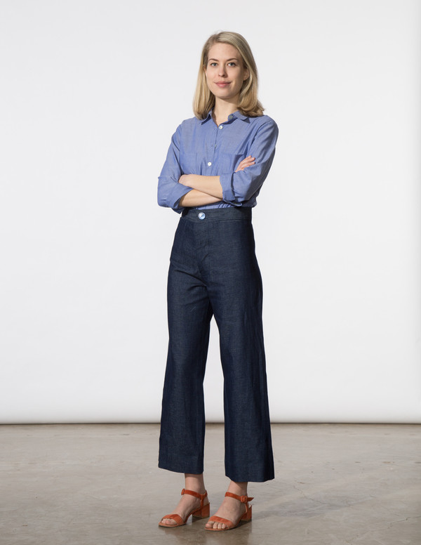 SBJ Austin Angela Pant in Chambray SBJ Austin Angela Pant in Chambray