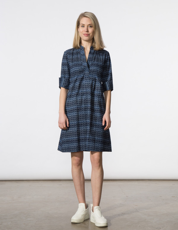SBJ Austin Ellen Dress in Navy Print SBJ Austin Ellen Dress in Navy Print
