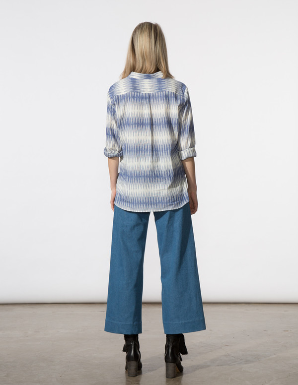 SBJ Austin Jane Top in Blue Ikat SBJ Austin Jane Top in Blue Ikat