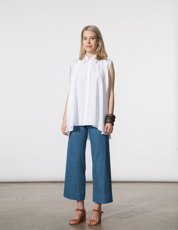 SBJ Austin Liv Top in White SBJ Austin Liv Top in White