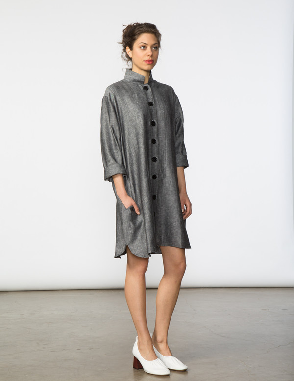 SBJ Austin Stacey Dress in Dark Grey SBJ Austin Stacey Dress in Dark Grey