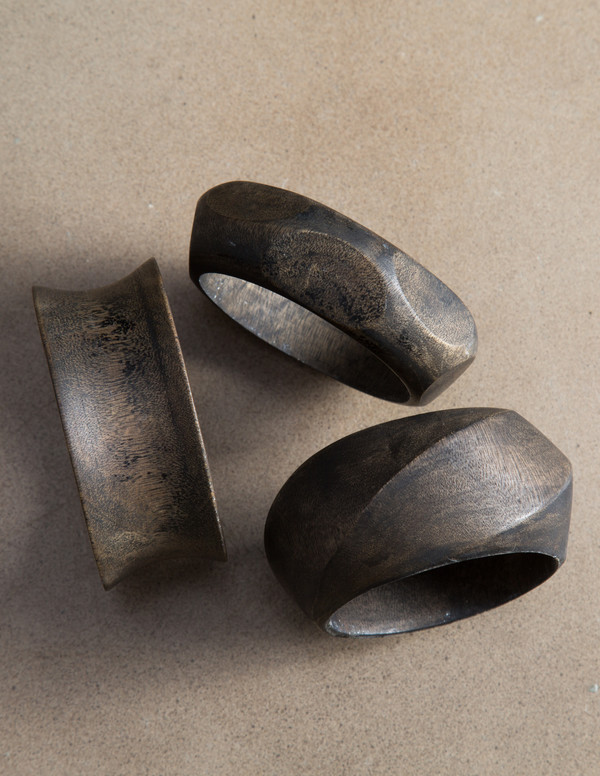 SBJ Austin Wooden Bracelet in Black SBJ Austin Wooden Bracelet in Black