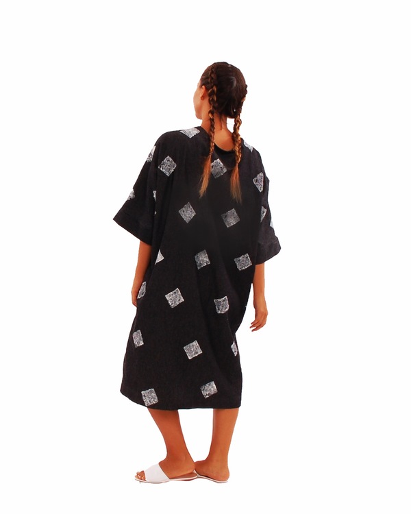 323 Hand Stamped Kimono Dress 323 Hand Stamped Kimono Dress