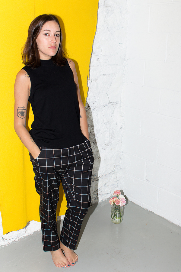 Bodega Thirteen ALEX MOCK NECK TANK BLACK Bodega Thirteen ALEX MOCK NECK TANK BLACK