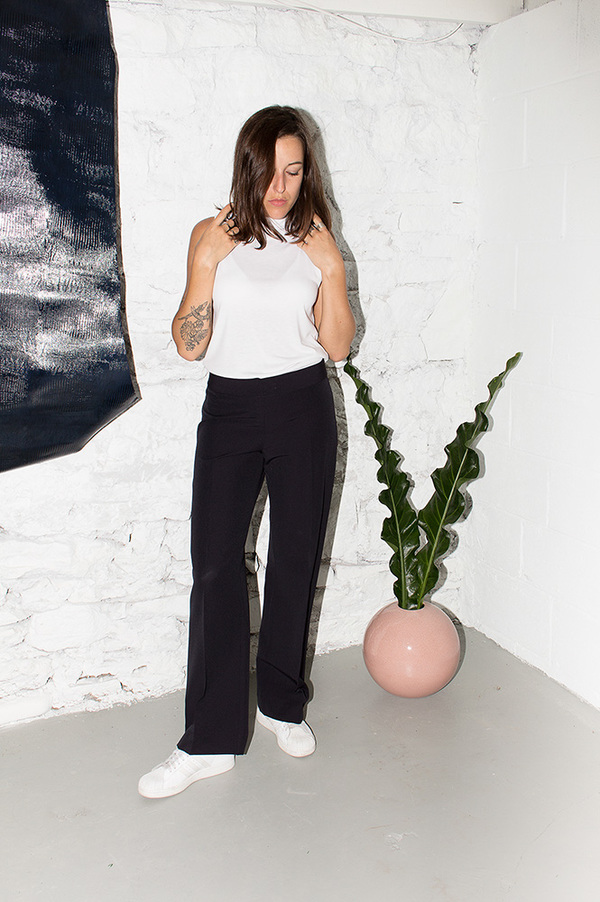 Bodega Thirteen ALEX MOCK NECK TANK WHITE Bodega Thirteen ALEX MOCK NECK TANK WHITE