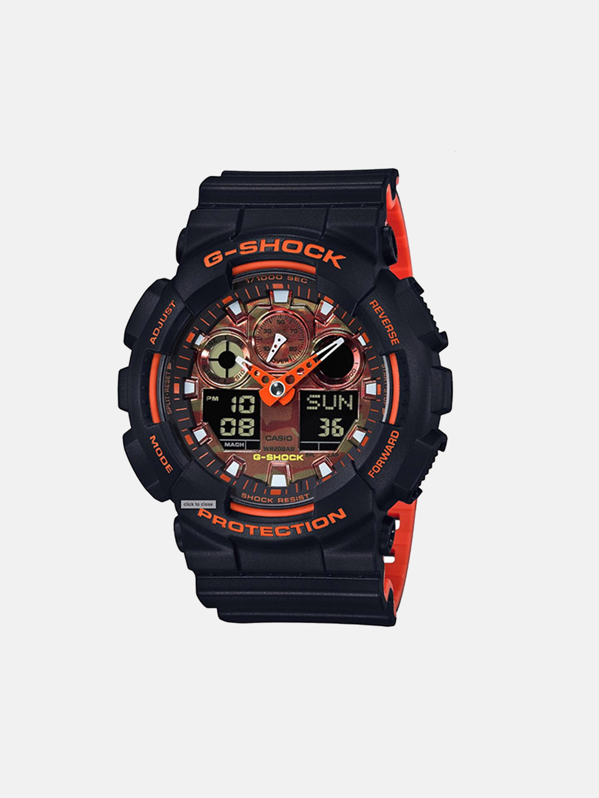 g shock ga100br