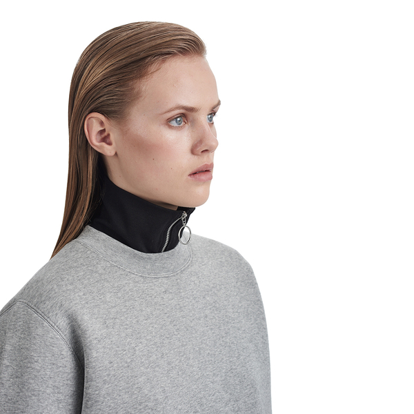 Wood Wood Willow Sweatshirt in Grey Melange Wood Wood Willow Sweatshirt in Grey Melange