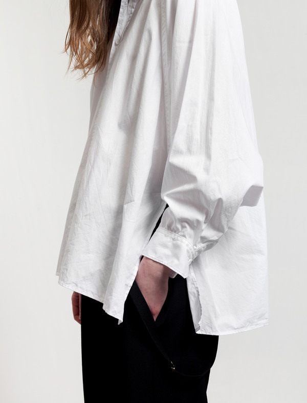 Ys by Yohji Yamamoto Dolman Sleeve Shirt White Ys by Yohji Yamamoto Dolman Sleeve Shirt White