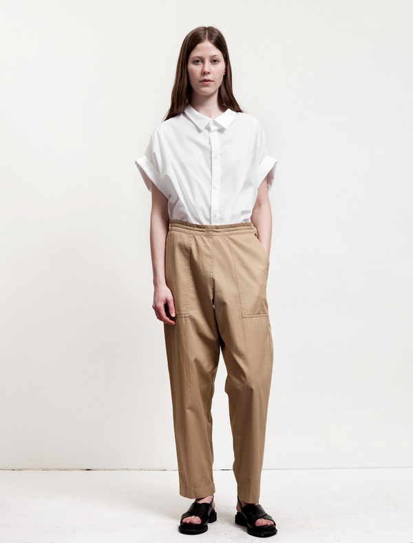 Ys by Yohji Yamamoto Patch Pocket Trousers Khaki Ys by Yohji Yamamoto Patch Pocket Trousers Khaki