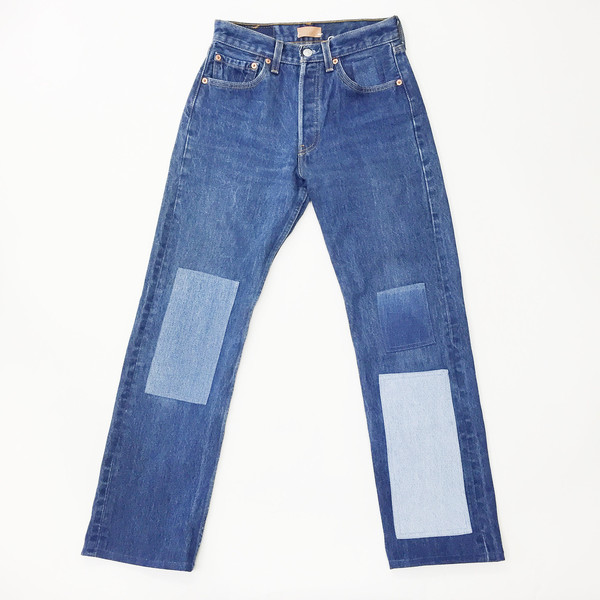 B Sides Jeans - Levi's 501 Patchwork Denim Jeans B Sides Jeans - Levi's 501 Patchwork Denim Jeans