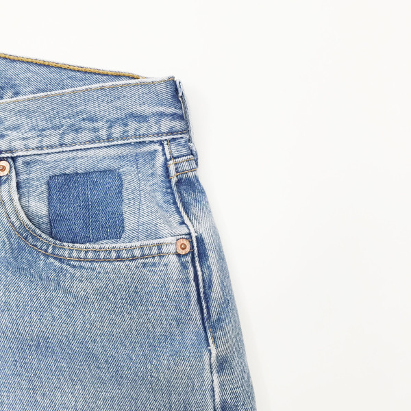 B Sides Jeans - Levi's 501 Patchwork Denim Jeans B Sides Jeans - Levi's 501 Patchwork Denim Jeans