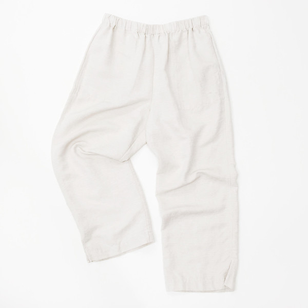 Light Beige Silk + Linen Easy Pant Light Beige Silk + Linen Easy Pant