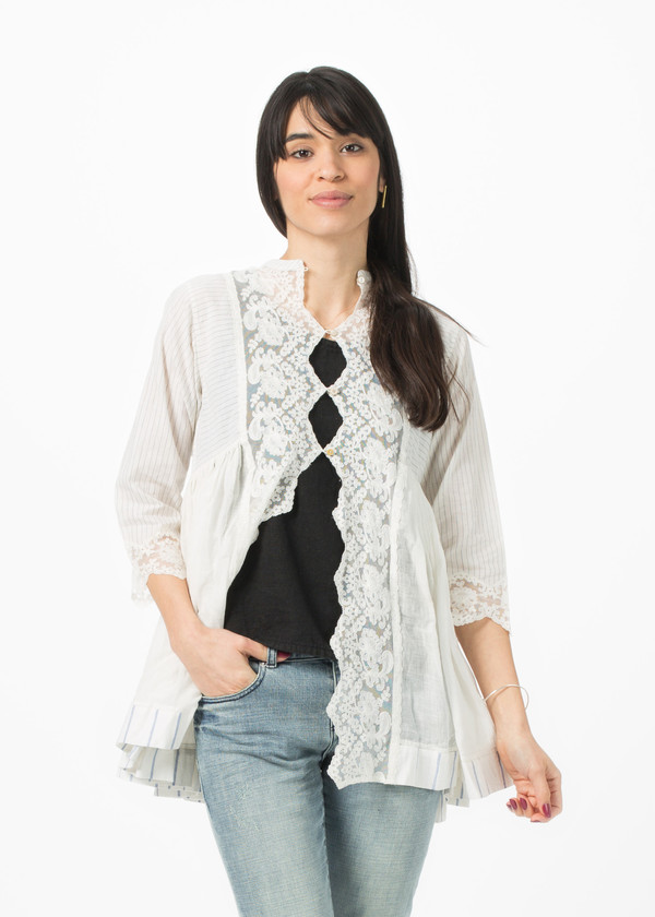 Pero Lace Front Button Up Pero Lace Front Button Up