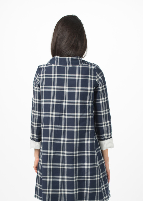 Pero Plaid Tie Coat Pero Plaid Tie Coat