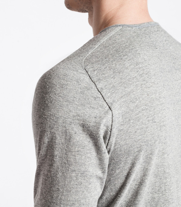 Men's Wings + Horns Knit Silk Jersey L/S WHT Men's Wings + Horns Knit Silk Jersey L/S WHT