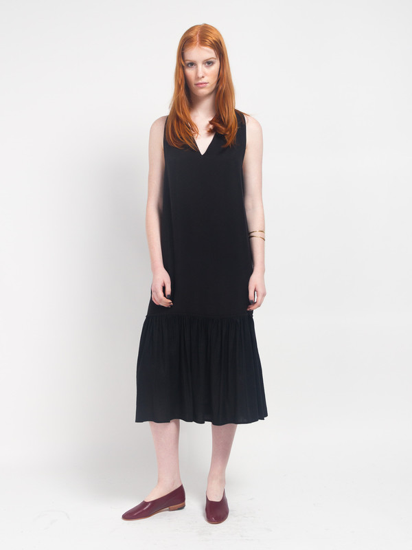 Howard Column Dress Licorice Howard Column Dress Licorice