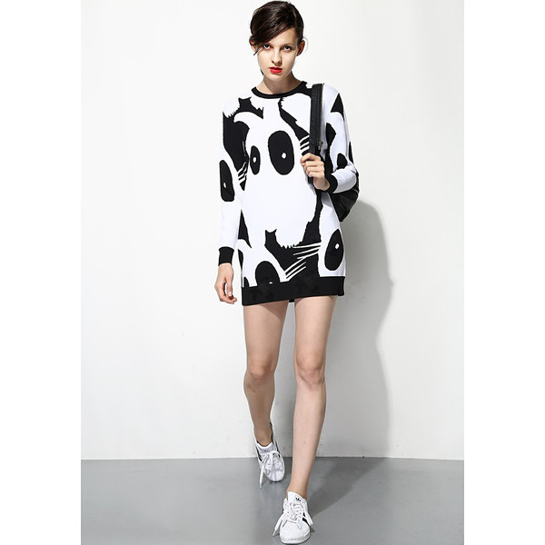 FEW MODA Abstract Fun Pattern Knit Dress FEW MODA Abstract Fun Pattern Knit Dress