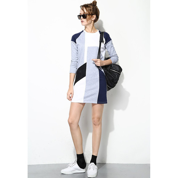 FEW MODA Fall Geometric Prints Dress FEW MODA Fall Geometric Prints Dress
