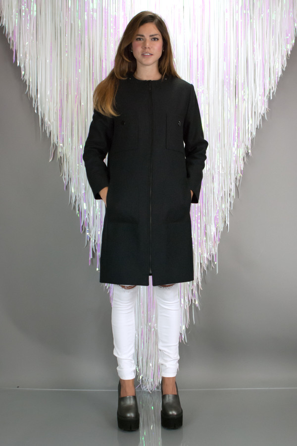 Orla Kiely Felted Wool Parka Orla Kiely Felted Wool Parka