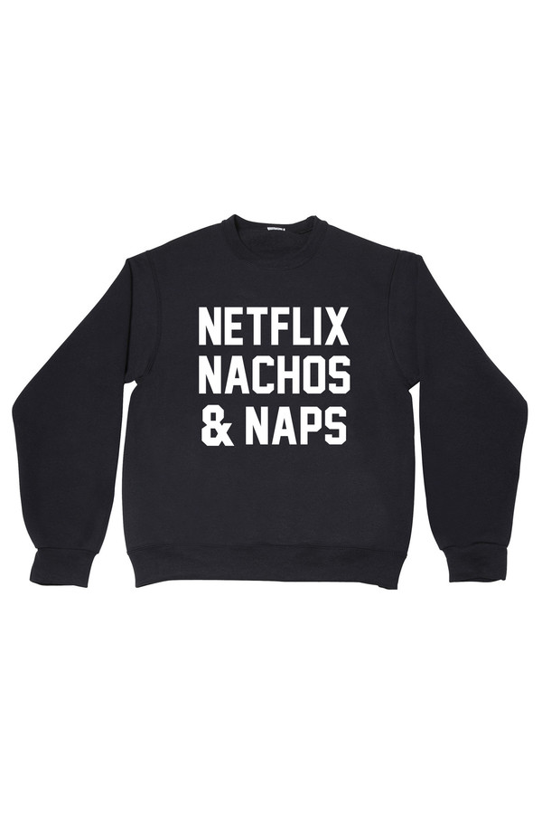 PRIVATE PARTY Netflix Nachos and Naps Sweatshirt - PRIVATE PARTY PRIVATE PARTY Netflix Nachos and Naps Sweatshirt - PRIVATE PARTY