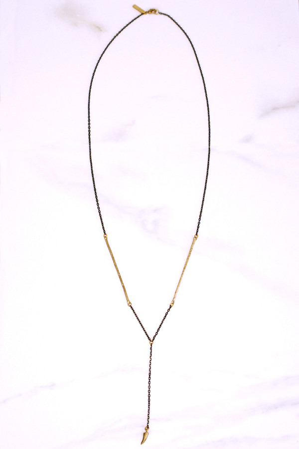 K/LLER COLLECTION Stalactite Drop Cobra Chain Necklace K/LLER COLLECTION Stalactite Drop Cobra Chain Necklace