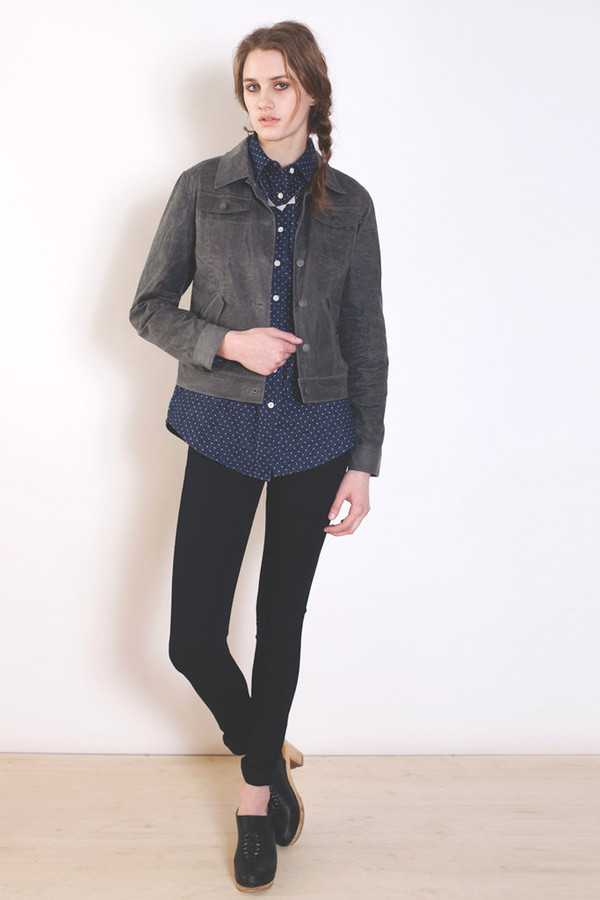 Bridge & Burn Alvord Grey Waxed Jacket Bridge & Burn Alvord Grey Waxed Jacket