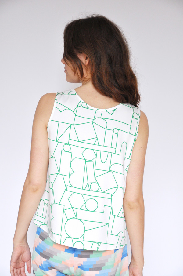 Dusen Dusen Blockhead Green Tank Dusen Dusen Blockhead Green Tank