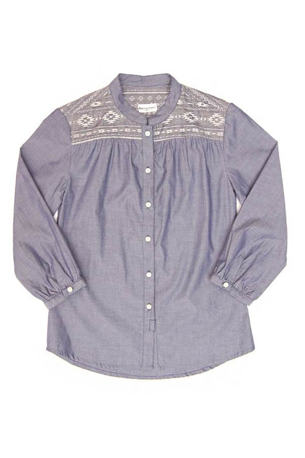 Bridge & Burn Hemlock Chambray Blouse Bridge & Burn Hemlock Chambray Blouse