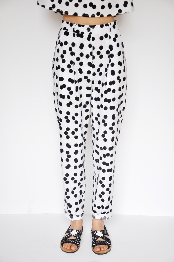 Dusen Dusen Double Dot Pleated Pants Dusen Dusen Double Dot Pleated Pants