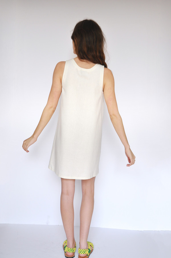 Dusen Dusen Ivory Pocket Tank Dress Dusen Dusen Ivory Pocket Tank Dress