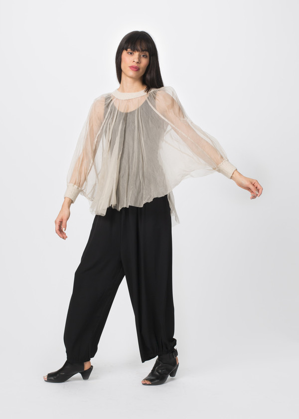 Louiza Babouryan Cashmere Cape Top Louiza Babouryan Cashmere Cape Top