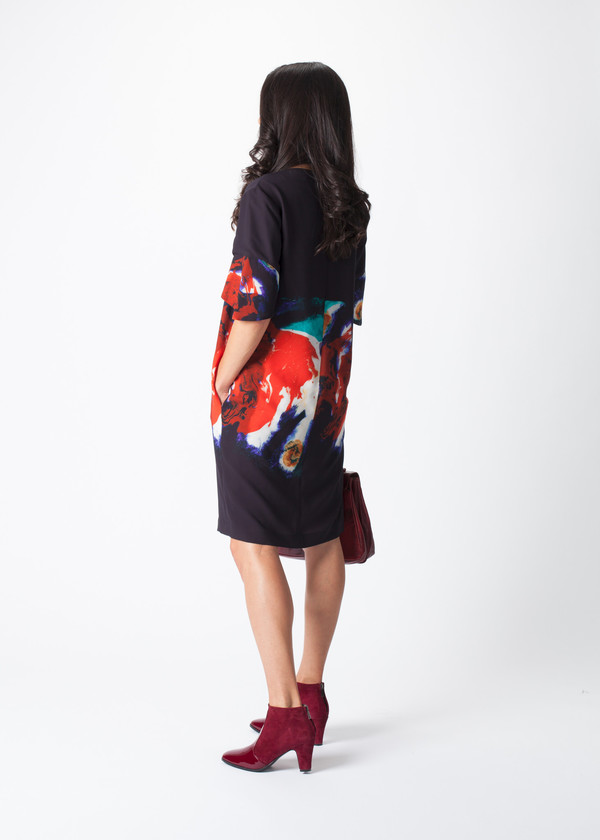 Sayaka Davis Cuff Printed Dress Sayaka Davis Cuff Printed Dress