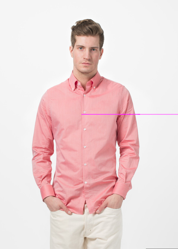 Shockoe Men's Shockoe Micro Check Button Down - Salmon Pink Shockoe Men's Shockoe Micro Check Button Down - Salmon Pink