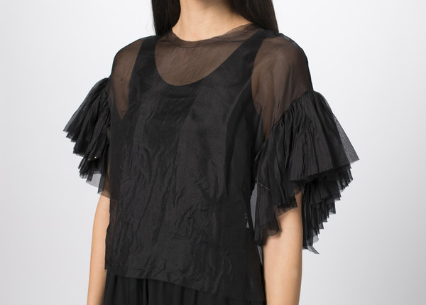 Louiza Babouryan Ruffle Sleeve Top Louiza Babouryan Ruffle Sleeve Top