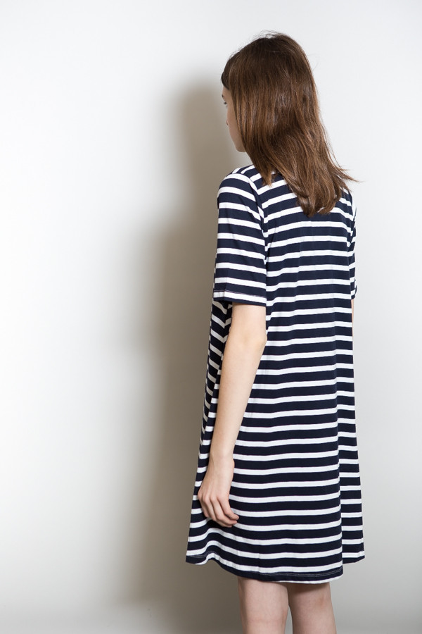 Kowtow Building Block Swing Dress - Stripe Kowtow Building Block Swing Dress - Stripe