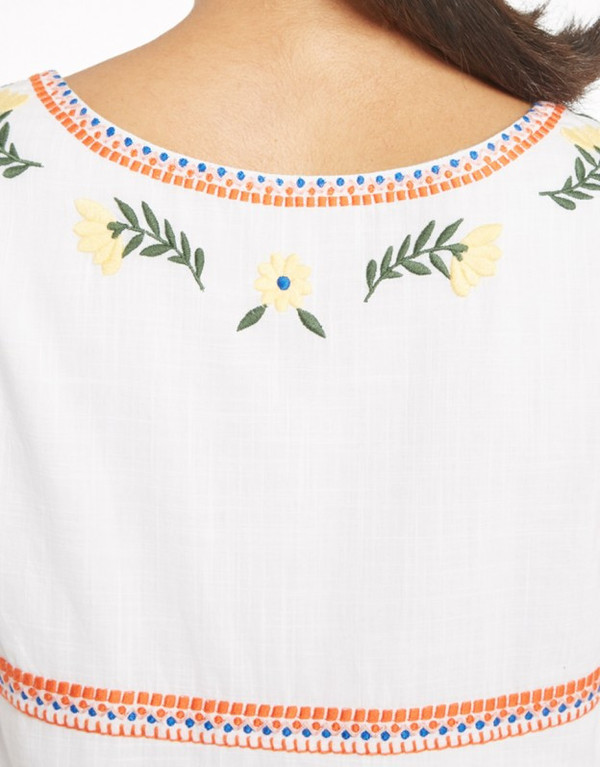YMC Floral Embroidery Dress YMC Floral Embroidery Dress