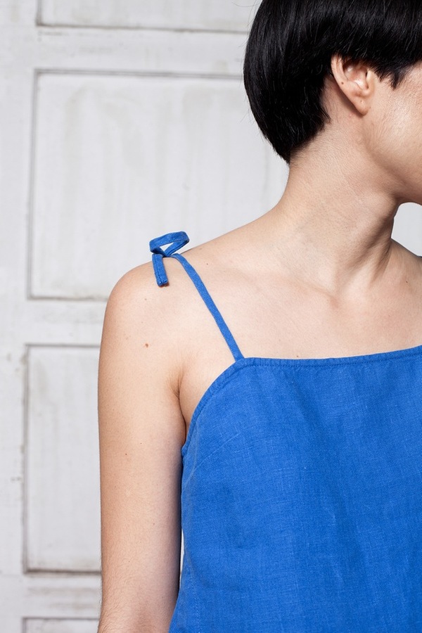 Rachel Comey Sol Crop Top - blue Rachel Comey Sol Crop Top - blue