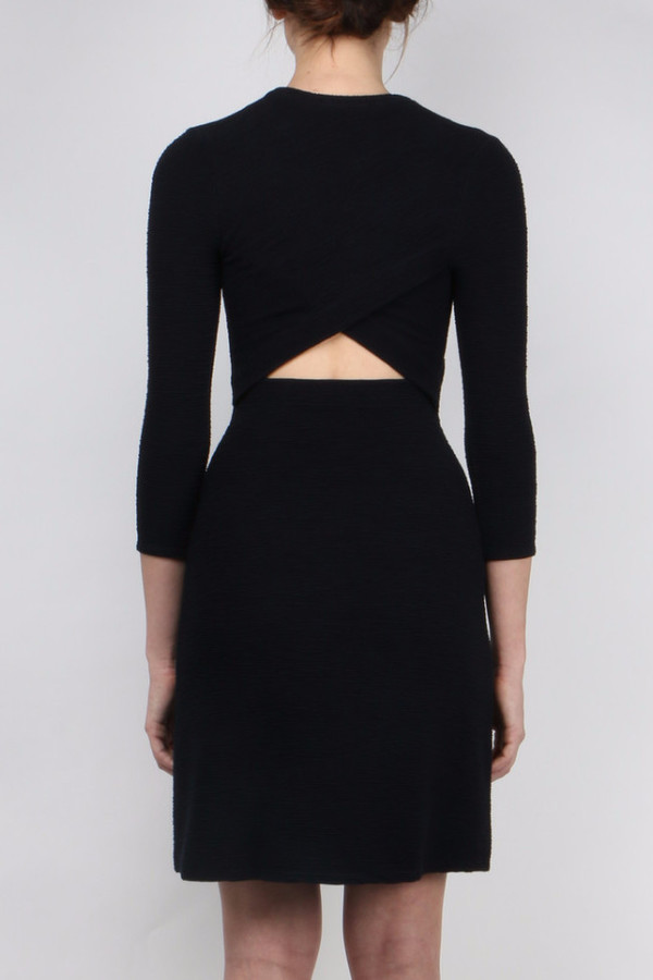 Atea Oceanie Cut-Out Fit and Flare Dress Atea Oceanie Cut-Out Fit and Flare Dress