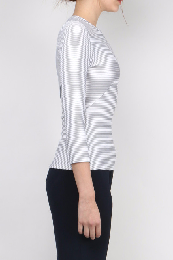 Area Oceanie Pinstripe Jersey Cut-Out Area Oceanie Pinstripe Jersey Cut-Out
