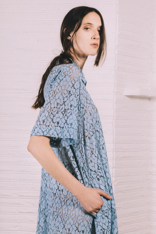 Kate Towers blue collar Dress/ Made to order Kate Towers blue collar Dress/ Made to order