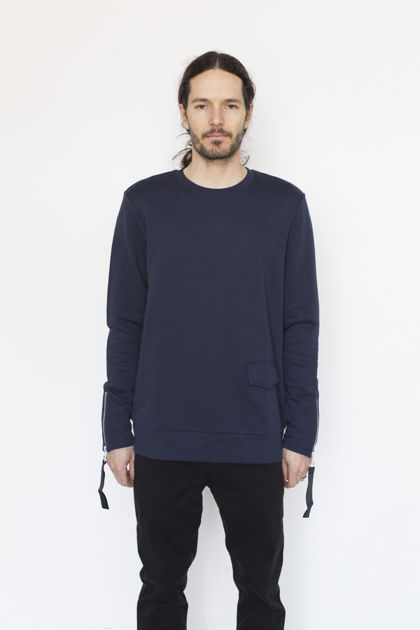 Matthew Miller Cotton Rogue Biker Sweatshirt Matthew Miller Cotton Rogue Biker Sweatshirt