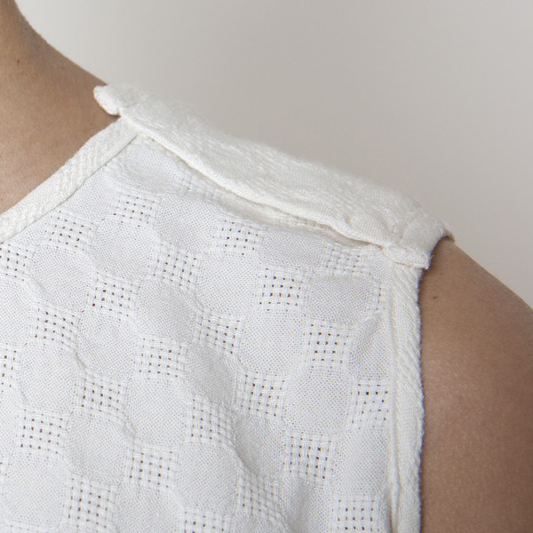 Crew Neck Cropped Top- White SS16 Crew Neck Cropped Top- White SS16
