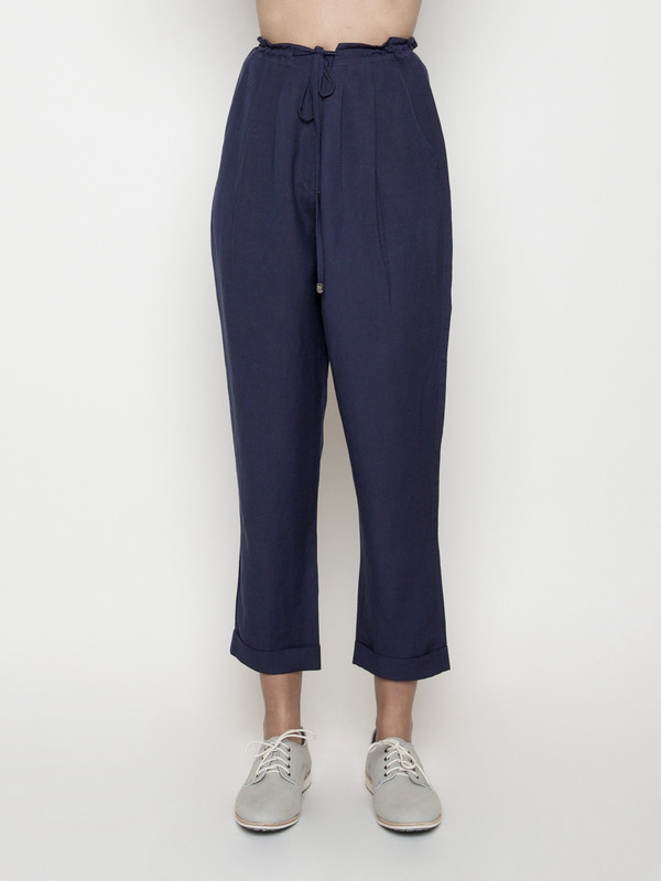 7115 by Szeki Drawstring Relaxed Pant- Navy SS16 7115 by Szeki Drawstring Relaxed Pant- Navy SS16