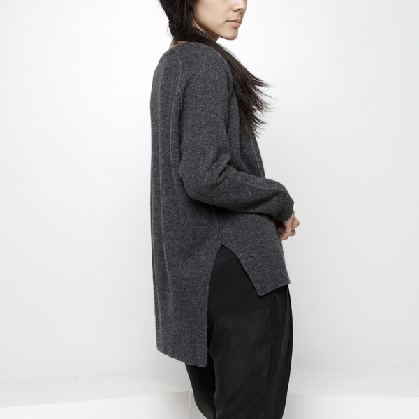 7115 by Szeki Exposed Seam Sweater FW15 - Gray 7115 by Szeki Exposed Seam Sweater FW15 - Gray