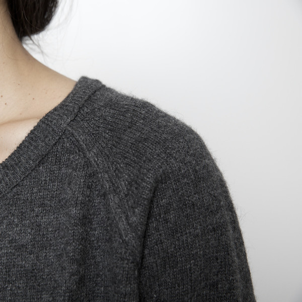 7115 by Szeki Exposed Seam Sweater FW15 - Gray 7115 by Szeki Exposed Seam Sweater FW15 - Gray