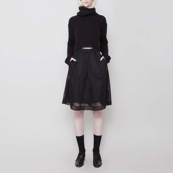 7115 by Szeki Fishnet A-Line Skirt FW15 7115 by Szeki Fishnet A-Line Skirt FW15