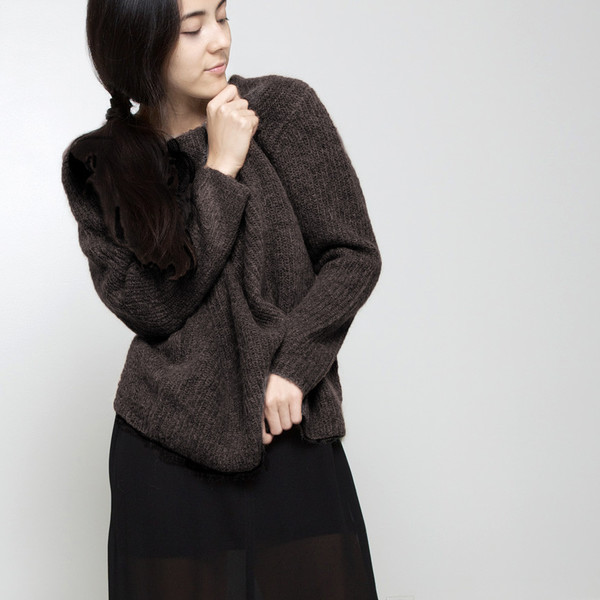7115 by Szeki Mohair Pullover Sweater FW15 - Molasses 7115 by Szeki Mohair Pullover Sweater FW15 - Molasses