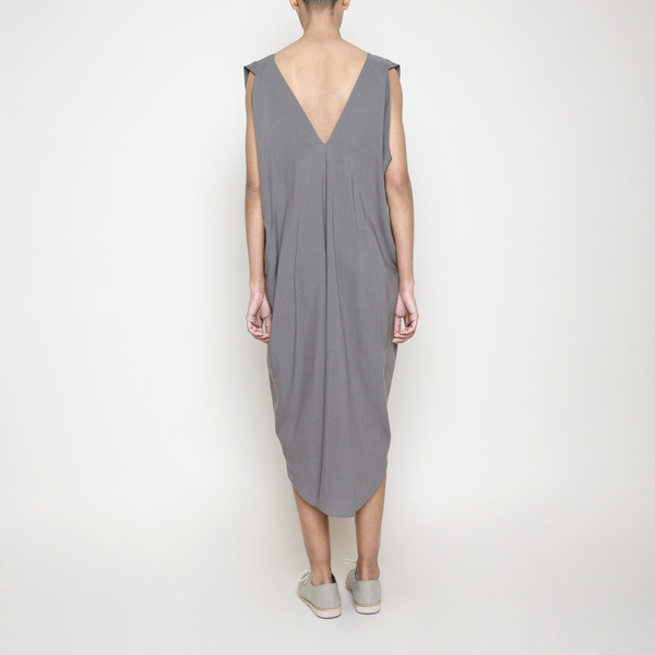 7115 by Szeki Reversible Maxi Dress- Gray SS16 7115 by Szeki Reversible Maxi Dress- Gray SS16
